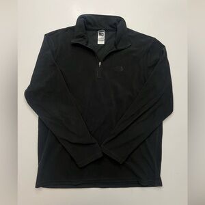North Face Men’s Large Fleece Quarter Zip Pullover TKA 100 EUC